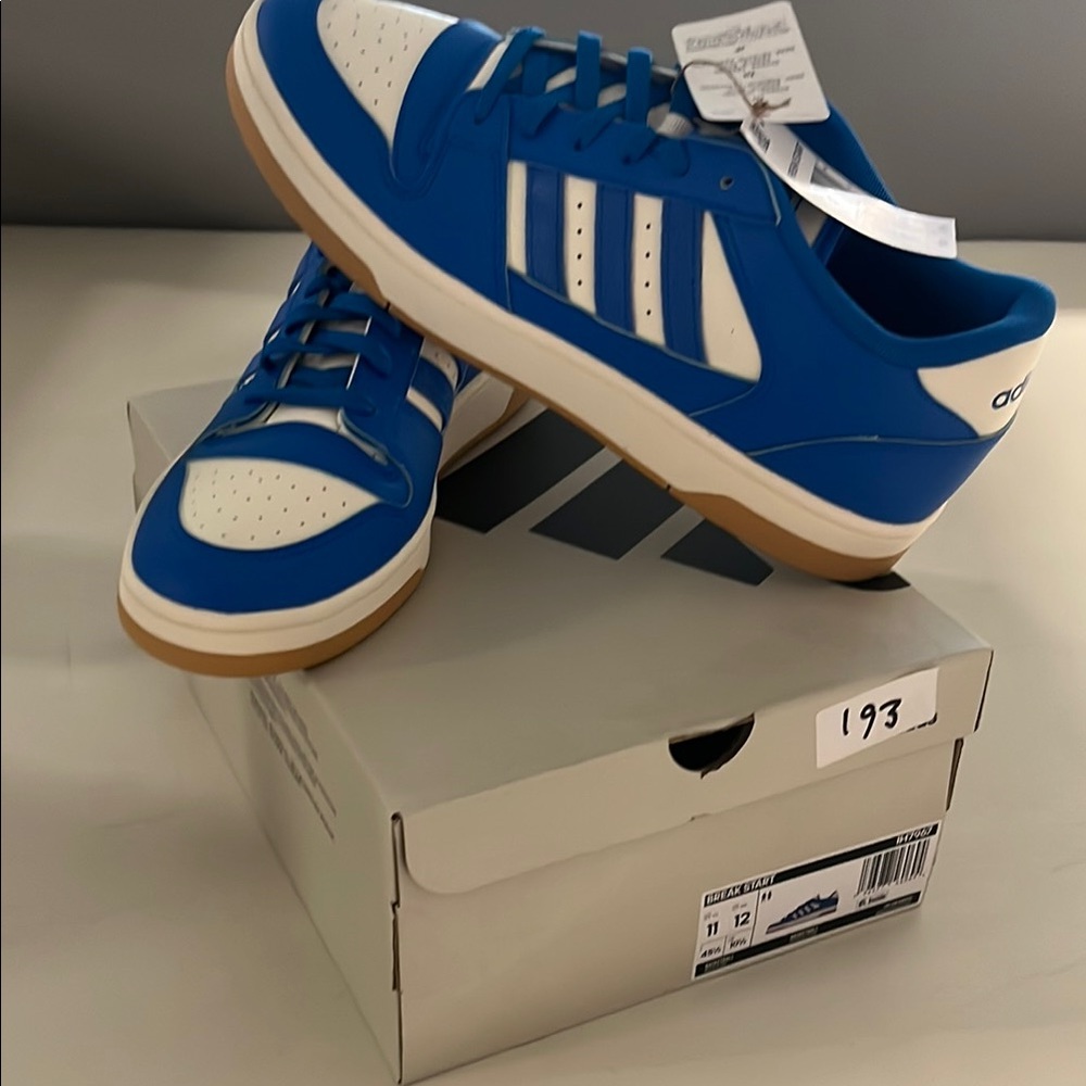 Adidas Royal Blue and White Sneakers